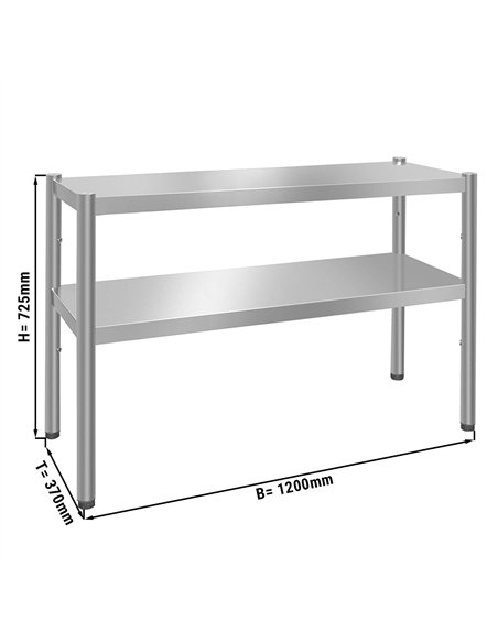 Top shelf PREMIUM - 1200x370mm - with 2 shelves 0.7 m high