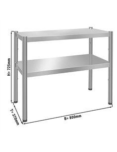 Top shelf PREMIUM - 800x370mm - with 2 shelves 0.7 m high 2
