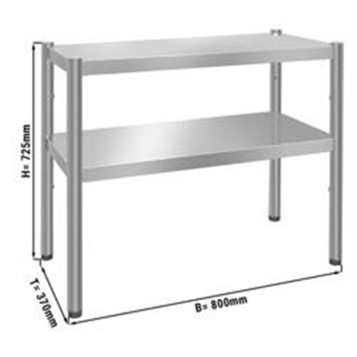 Top shelf PREMIUM - 800x370mm - with 2 shelves 0.7 m high