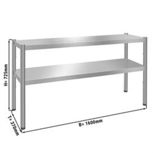 Top shelf PREMIUM - 1600x370mm - with 2 shelves 0.7 m high