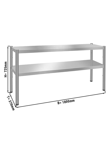 Top shelf PREMIUM - 1800x370mm - with 2 shelves 0.7 m high