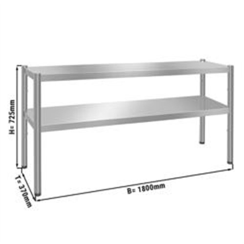 Top shelf PREMIUM - 1800x370mm - with 2 shelves 0.7 m high