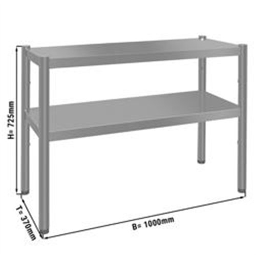 Top shelf ECO - 1000x370mm - with 2 shelves - 0.7 m high