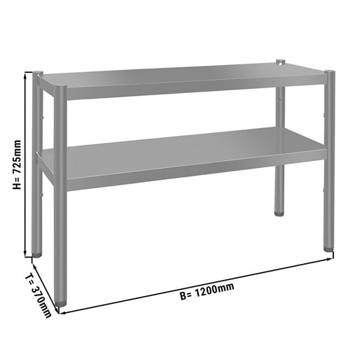 Top shelf ECO - 1200x370mm - with 2 shelves - 0.7 m high