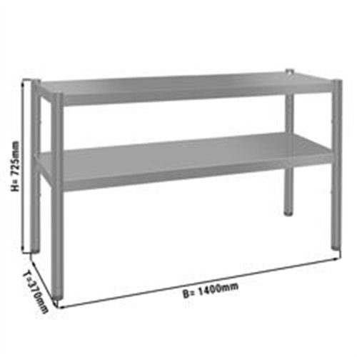 Top shelf ECO - 1400x370mm - with 2 shelves - 0.7 m high