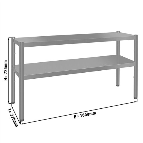 Top shelf ECO - 1600x370mm - with 2 shelves - 0.7 m high