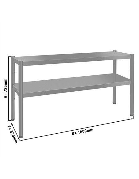 Top shelf ECO - 1600x370mm - with 2 shelves - 0.7 m high