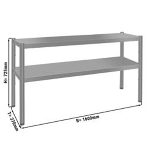 Top shelf ECO - 1600x370mm - with 2 shelves - 0.7 m high