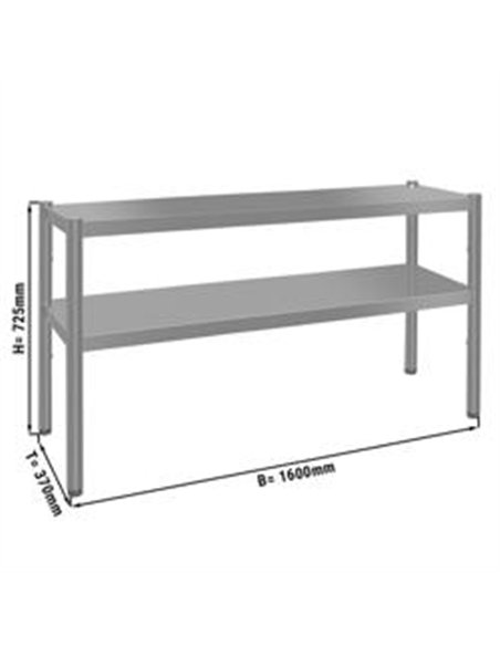 Top shelf ECO - 1600x370mm - with 2 shelves - 0.7 m high