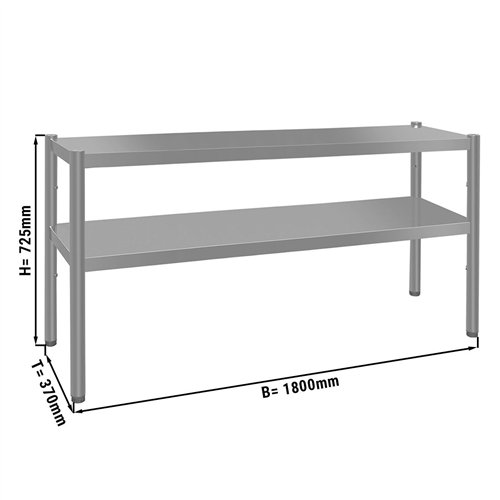 Top shelf ECO - 1800x370mm - with 2 shelves - 0.7 m high