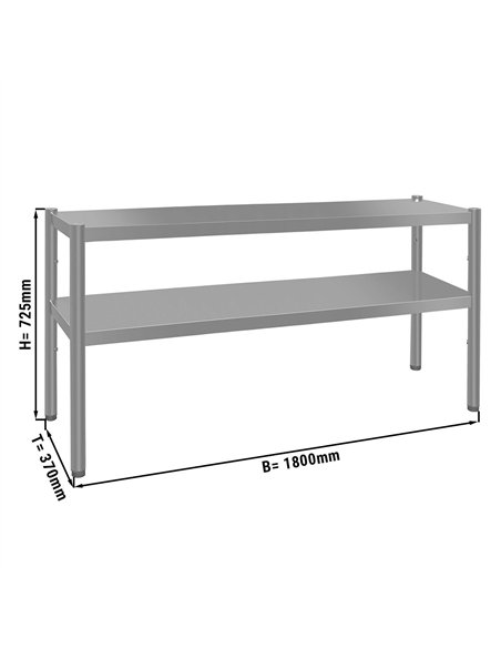 Top shelf ECO - 1800x370mm - with 2 shelves - 0.7 m high