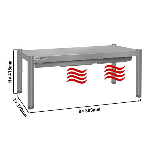 Thermal bridge ECO - 800x370mm - with 1 shelf- height: 415mm
