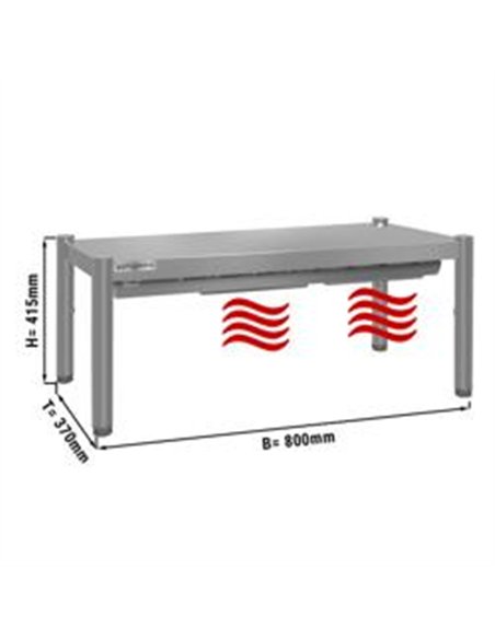 Thermal bridge ECO - 800x370mm - with 1 shelf- height: 415mm