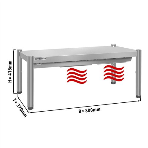 PREMIUM thermal bridge - 800x370mm - with 1 shelf - height: 415mm
