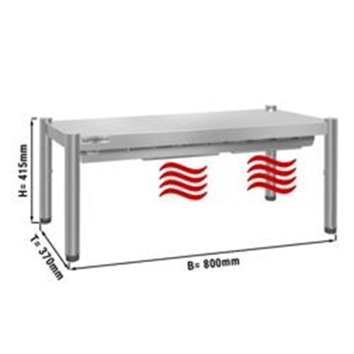 PREMIUM thermal bridge - 800x370mm - with 1 shelf - height: 415mm