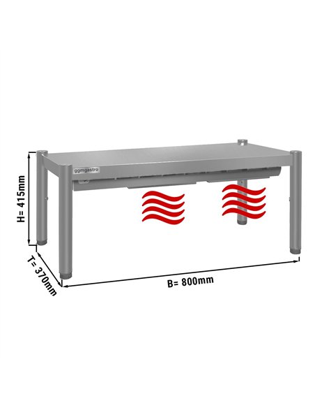 PREMIUM thermal bridge - 800x370mm - with 1 shelf - height: 415mm