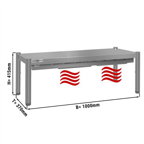 Thermal bridge ECO - 1000x370mm - with 1 shelf - height: 415mm