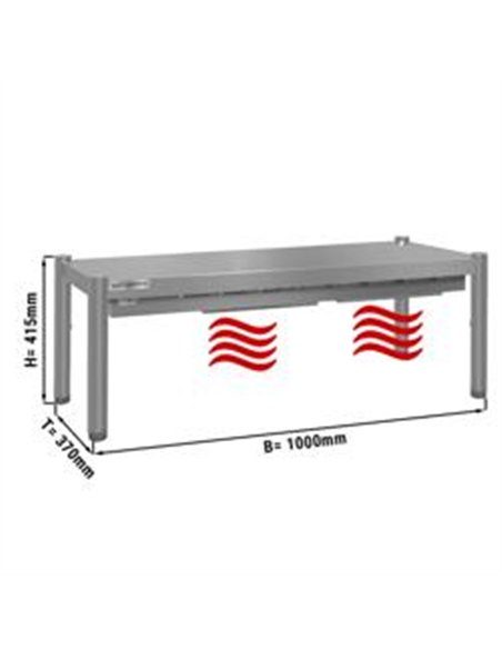Thermal bridge ECO - 1000x370mm - with 1 shelf - height: 415mm