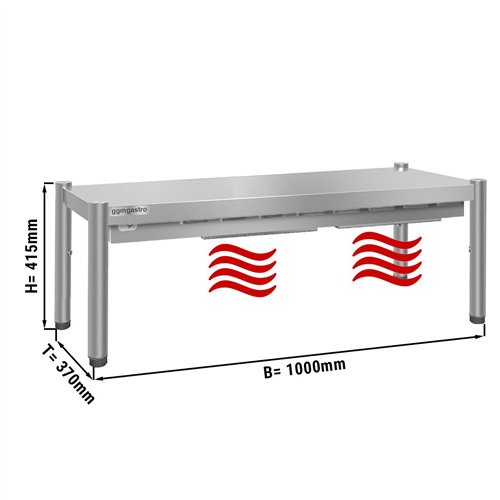 PREMIUM thermal bridge - 1000x370mm - with 1 shelf - height: 415mm