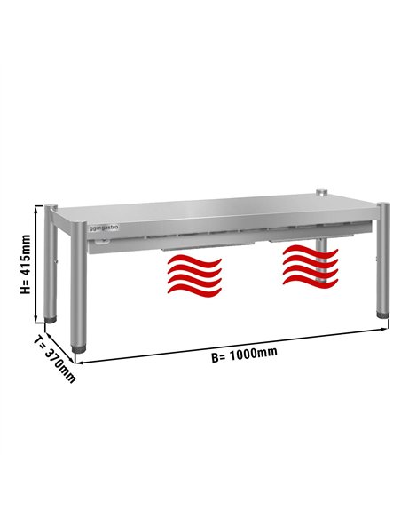 PREMIUM thermal bridge - 1000x370mm - with 1 shelf - height: 415mm