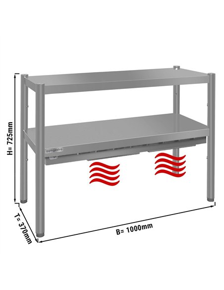 PREMIUM thermal bridge - 1000x370mm - with 1 shelf - height: 415mm