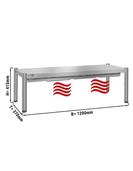 Thermal bridge ECO - 1200x370mm - with 1 shelf - height: 415mm