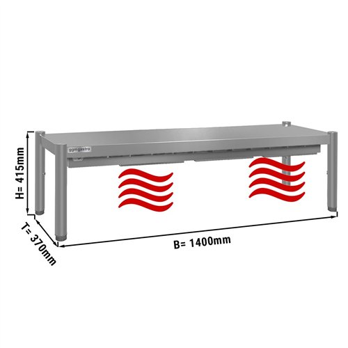 ECO thermal bridge - 1400x370mm - with 1 shelf - height: 415mm