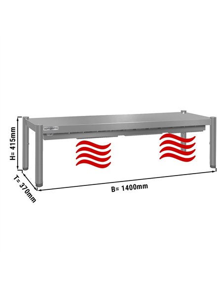 ECO thermal bridge - 1400x370mm - with 1 shelf - height: 415mm
