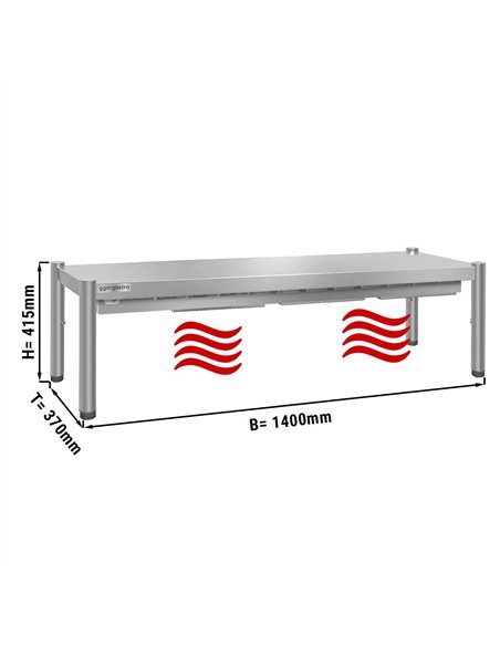 PREMIUM thermal bridge - 1400x370mm - with 1 shelf - height: 415mm