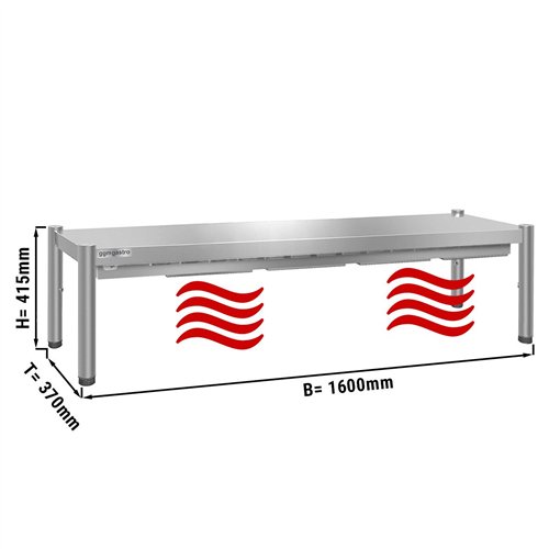 PREMIUM thermal bridge - 1600x370mm - with 1 shelf - height: 415mm