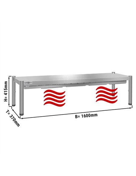 PREMIUM thermal bridge - 1600x370mm - with 1 shelf - height: 415mm