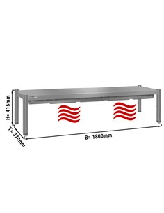 Thermal bridge ECO - 1800x370mm - with 1 shelf - height: 415mm 2