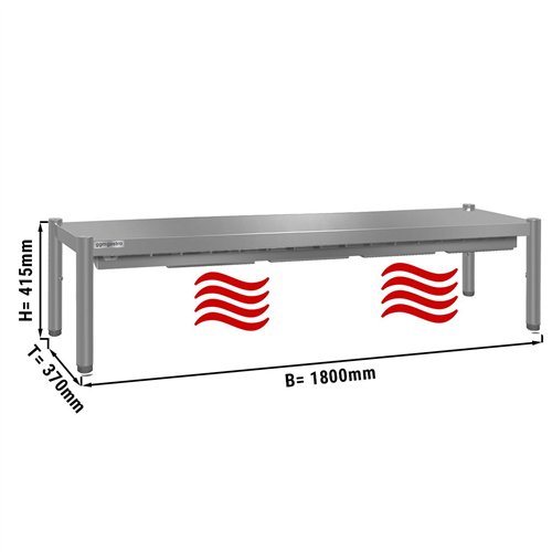 Thermal bridge ECO - 1800x370mm - with 1 shelf - height: 415mm