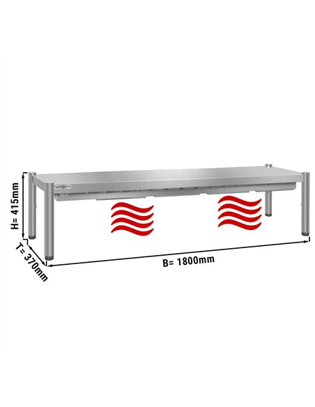 PREMIUM thermal bridge - 1800x370mm - with 1 shelf - height: 415mm
