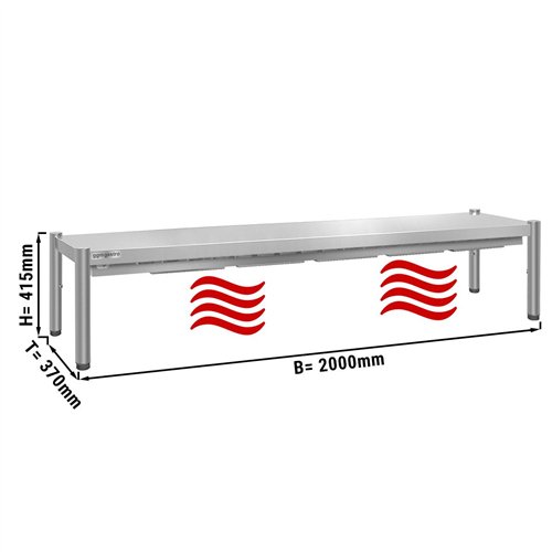 PREMIUM thermal bridge - 2000x370mm - with 1 shelf - height: 415mm