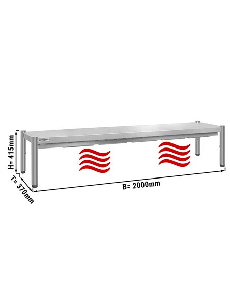 PREMIUM thermal bridge - 2000x370mm - with 1 shelf - height: 415mm