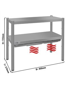 Thermal bridge ECO - 800x370mm - with 2 shelves - height: 725mm 2