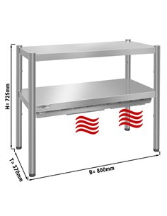 PREMIUM thermal bridge - 800x370mm - with 2 shelves - height: 725mm 2
