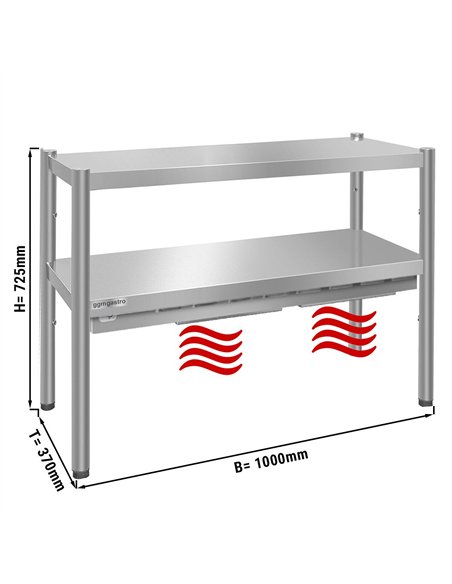 PREMIUM thermal bridge - 1000x370mm - with 2 shelves - height: 725mm