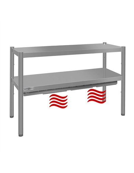 ECO thermal bridge - 1200x370mm - with 2 shelves - height: 725mm