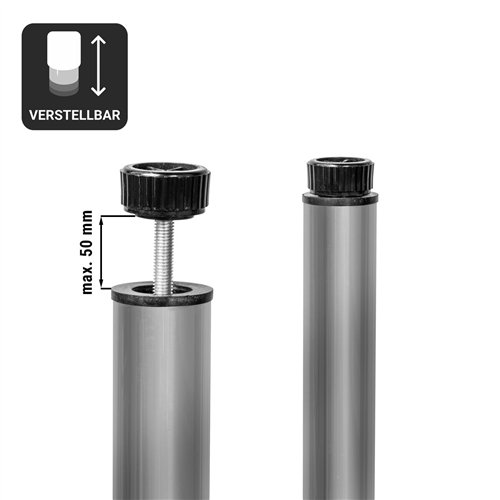 PREMIUM thermal bridge - 1200x370mm - with 2 shelves - height: 725mm