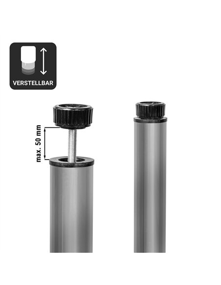 PREMIUM thermal bridge - 1200x370mm - with 2 shelves - height: 725mm
