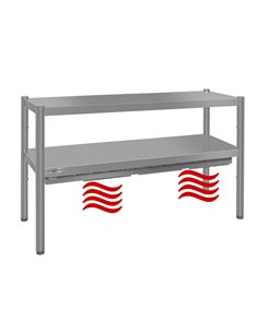 ECO thermal bridge - 1400x370mm - with 2 shelves - height: 725mm