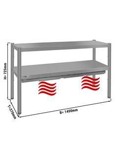 ECO thermal bridge - 1400x370mm - with 2 shelves - height: 725mm 2