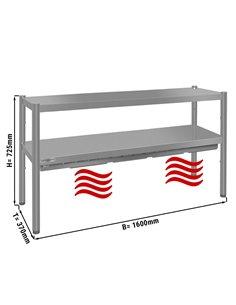 Thermal bridge ECO - 1600x370mm - with 2 shelves - height: 725mm 2