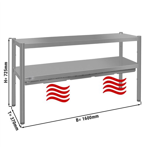 Thermal bridge ECO - 1600x370mm - with 2 shelves - height: 725mm