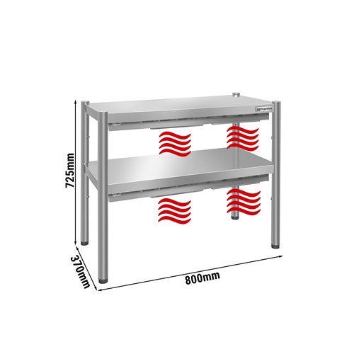 Thermal bridge PREMIUM - 800x370mm - with 2 shelves - height: 725mm