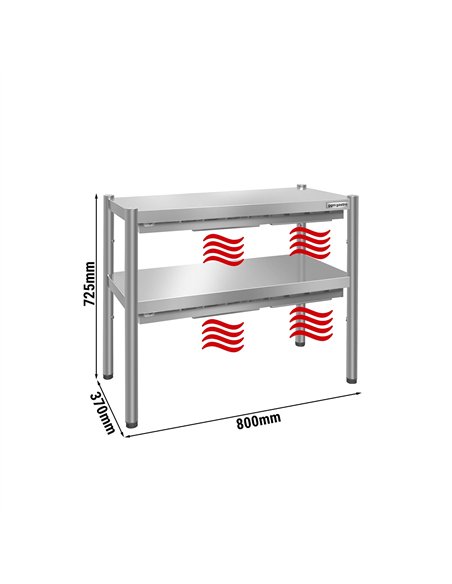 Thermal bridge PREMIUM - 800x370mm - with 2 shelves - height: 725mm