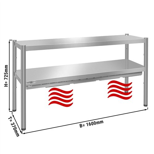 PREMIUM thermal bridge - 1600x370mm - with 2 shelves - height: 725mm