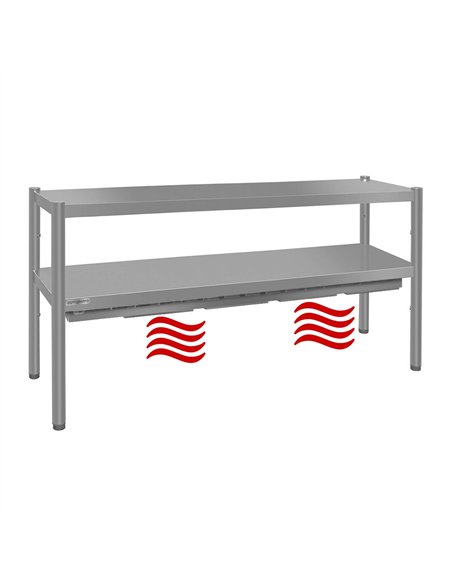 ECO thermal bridge - 1800x370mm - with 2 shelves - height: 725mm